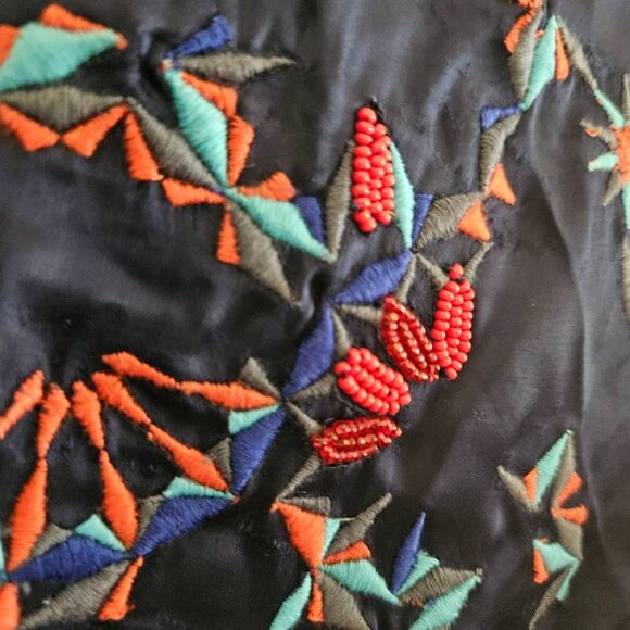 NWT Eleven Paris Embroidered Beaded Bomber Jacket - Picture 7 of 12